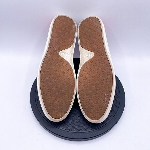 Ugg Sammy Chevron Shoes Women's 8.5 Red Slip On Sneaker Perforated Knit - Picture 6 of 10